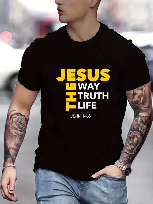 Jesus Print T-shirt, Men's T-shirt